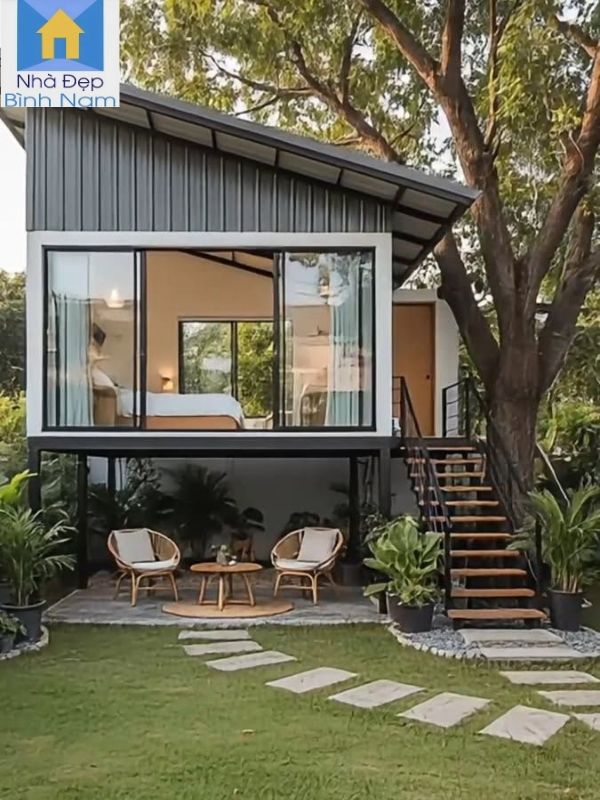 Thi công nhà đẹp lắp ghép tại Thuận An