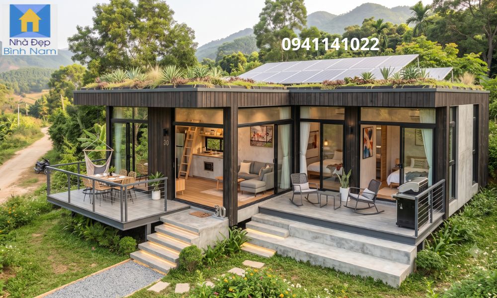 Thi công nhà đẹp lắp ghép tại Thuận An