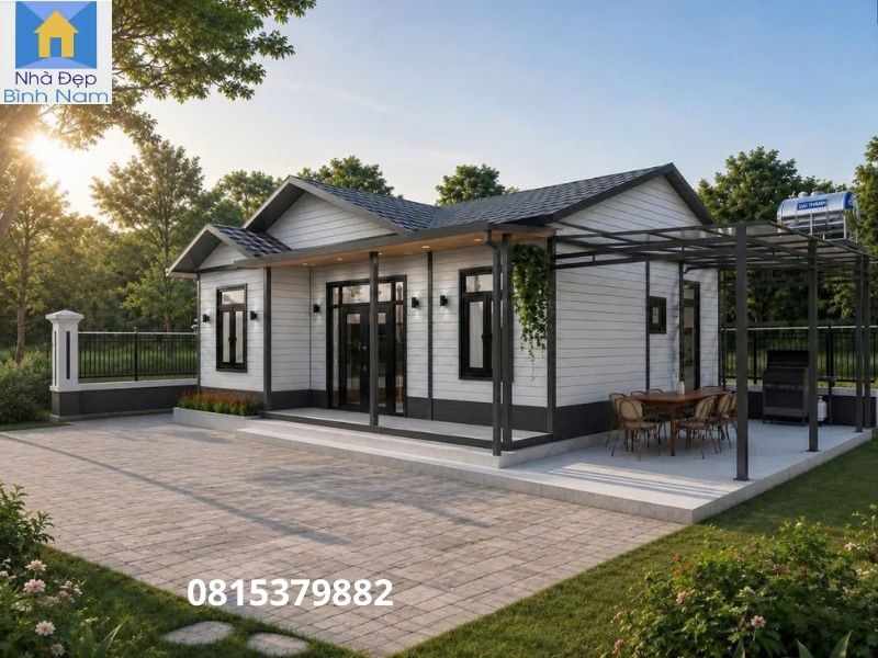 Thi công nhà đẹp lắp ghép tại Thuận An