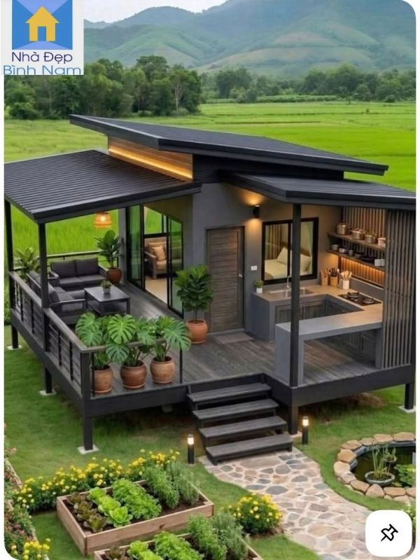 Thi công nhà đẹp lắp ghép tại Thuận An